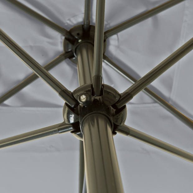 Kopu® Bilbao Parasolset Rechthoekig 150x250 cm met Hoes - Lichtgrijs
