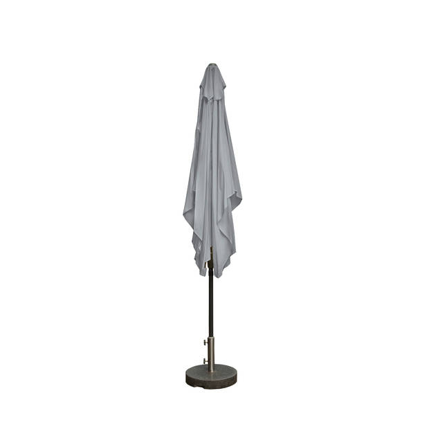 Kopu® Bilbao Parasol Rechthoekig 150x250 cm met Knikarm - Lichtgrijs