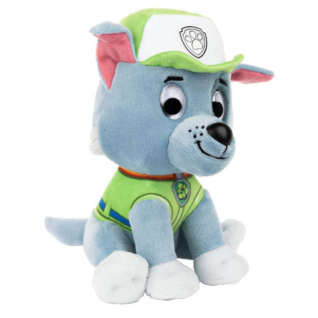 Nickelodeon knuffel Paw Patrol Rocky 15 cm pluche groen/grijs