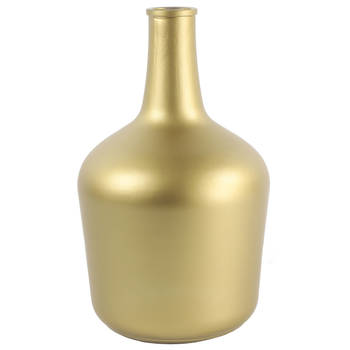 Countryfield vaas - mat goud - glas - XL fles - D25 x H42 cm - Vazen