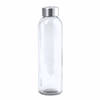 Waterfles/drinkfles AQUAMAN - glas - transparant - met RVS dop - 500 ml - Sportfles - Bidon - Drinkflessen