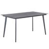 Beliani MILETO - Tuintafel-Grijs-Aluminium