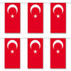 3x stuks vlaggenlijnen Turkije 5 meter - Vlaggenlijnen