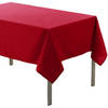 Tafelkleed Rood - polyester - 140 x 200 cm - eettafel tafelkleden - Tafellakens