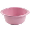 Kunststof teiltje/afwasbak rond 10 liter oud roze - Afwasbak