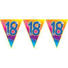 Verjaardag thema 18 jaar geworden feest vlaggenlijn van 5 meter - Vlaggenlijnen