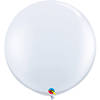 Qualatex mega ballon 90 cm wit - Ballonnen