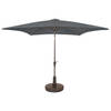 Kopu® Malaga Parasol Vierkant 200x200 cm met Knikarm - Grijs