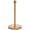 Bamboe houten keukenrolhouder rond 18 x 35 cm - Keukenrolhouders