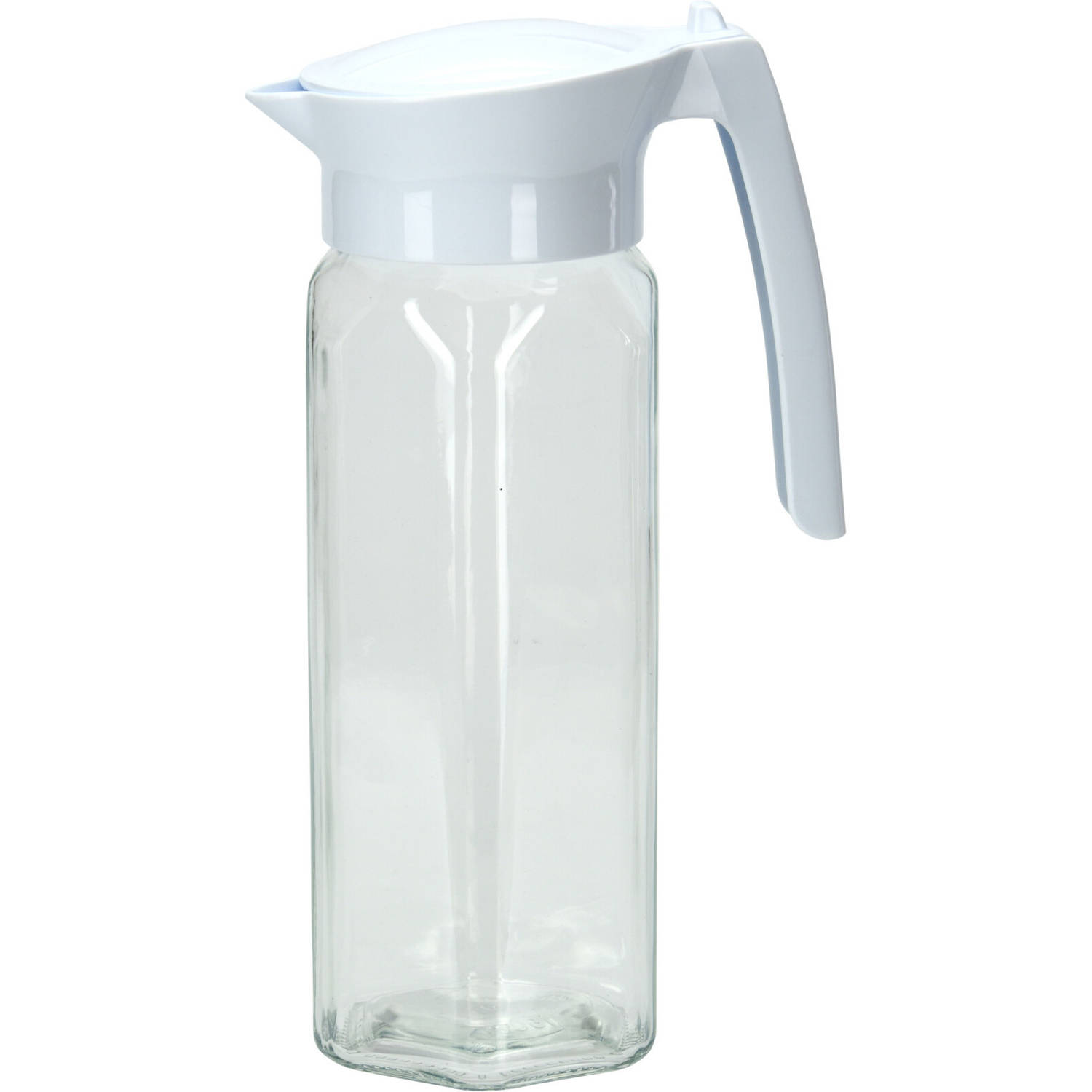 Glazen Schenkkan-waterkan Met Deksel 1,5 Liter Sapkannen-waterkannen-schenkkannen