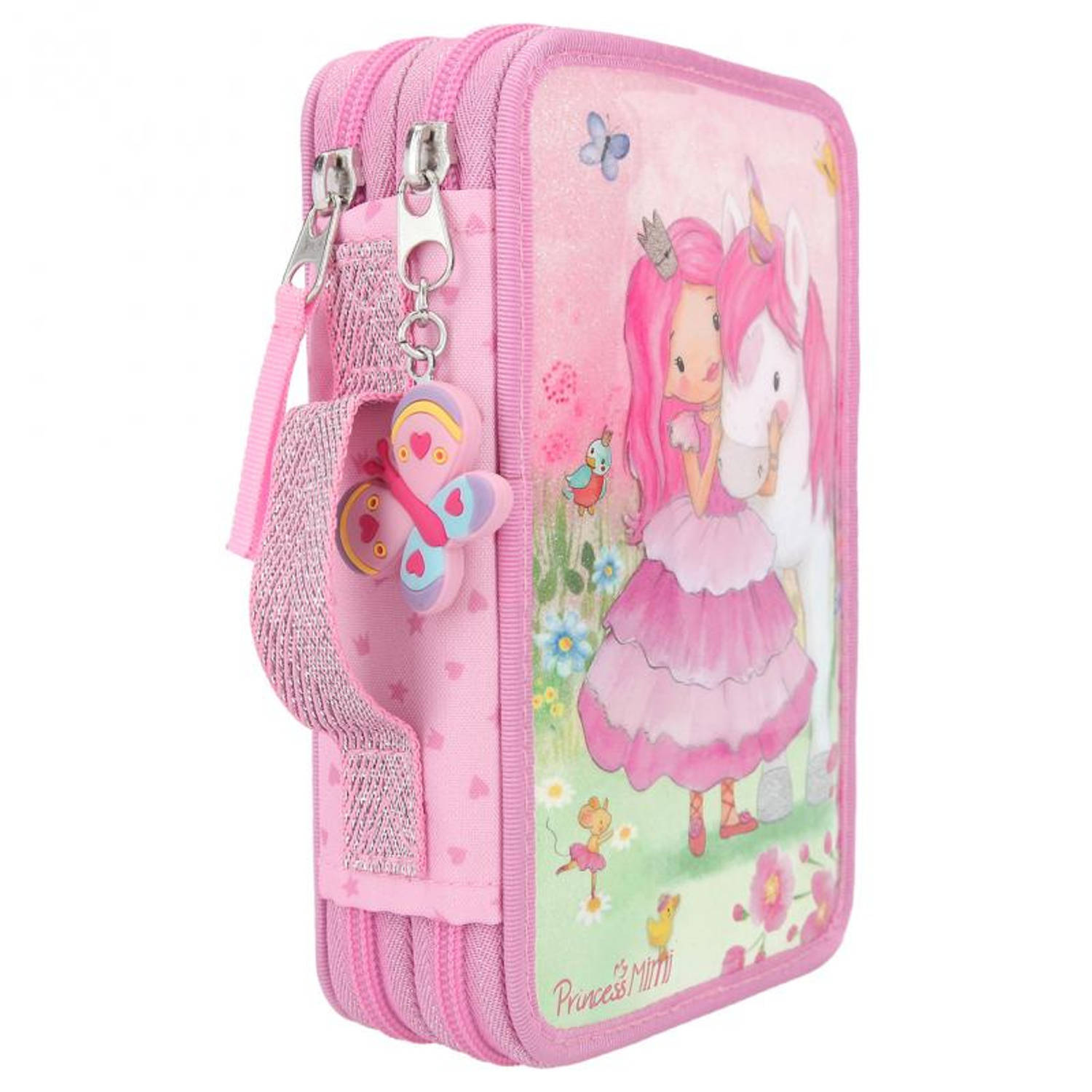 Princess Mimi etui meisjes 12 x 19 cm polyester roze 20-delig