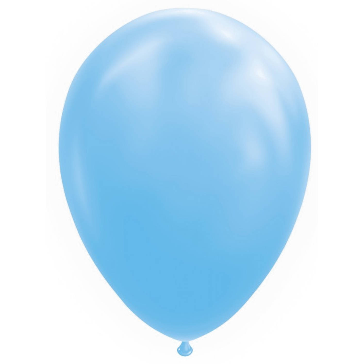 Wefiesta ballonnen 30 cm latex lichtblauw 10 stuks