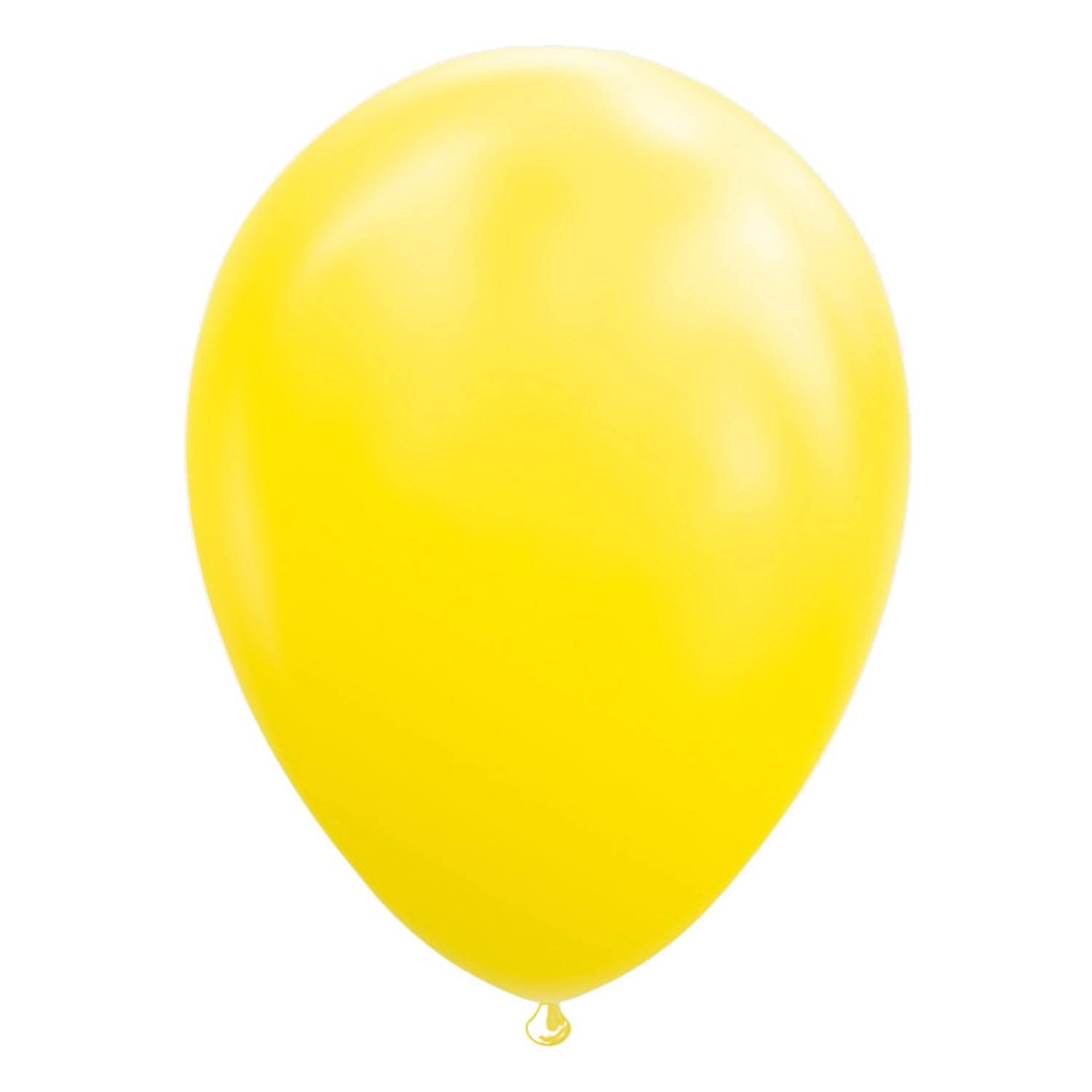 Wefiesta ballonnen 30 cm latex geel 10 stuks