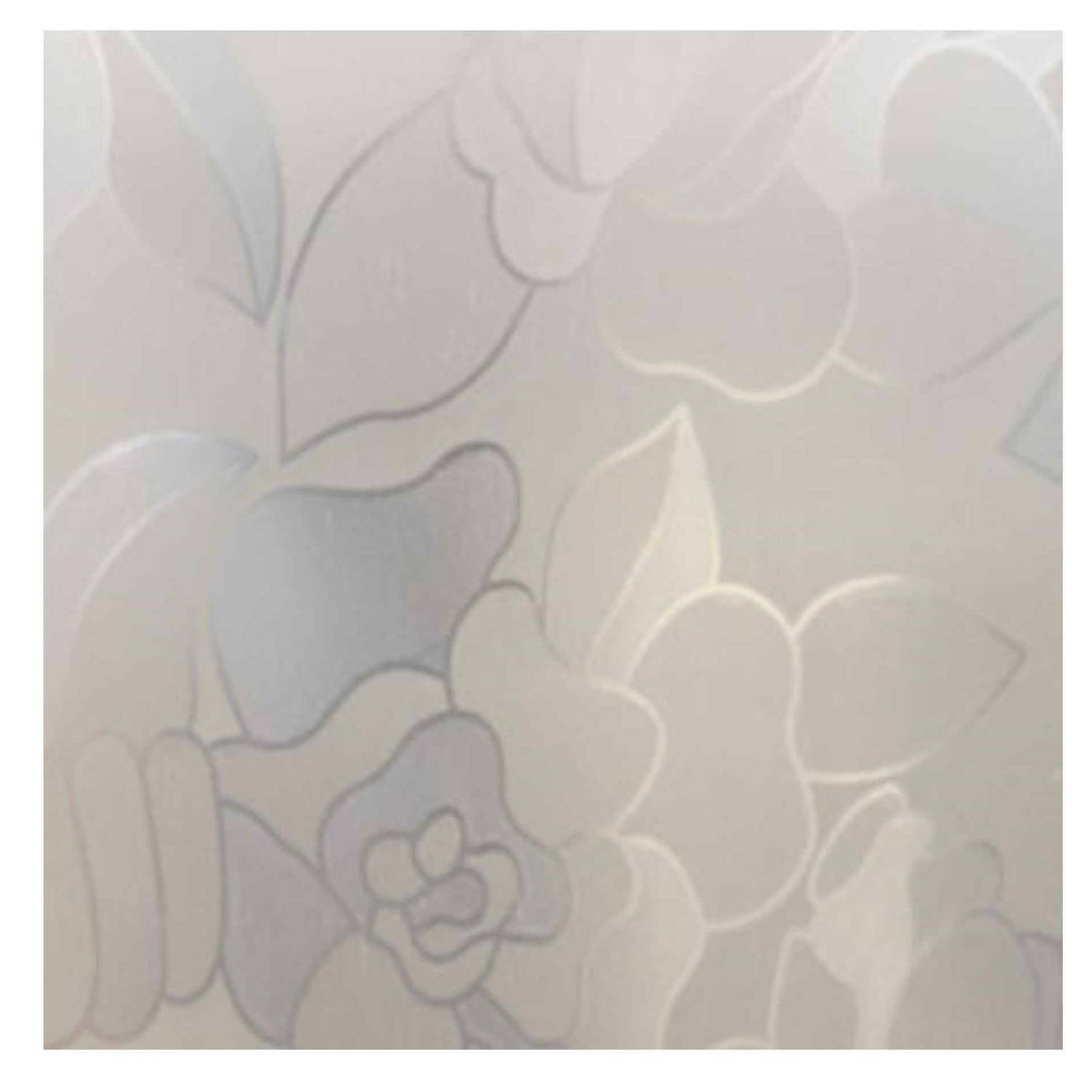 Raamfolie Bloemen Semi Transparant 45 Cm X 2 Meter Zelfklevend Glasfolie Anti Inkijk Folie
