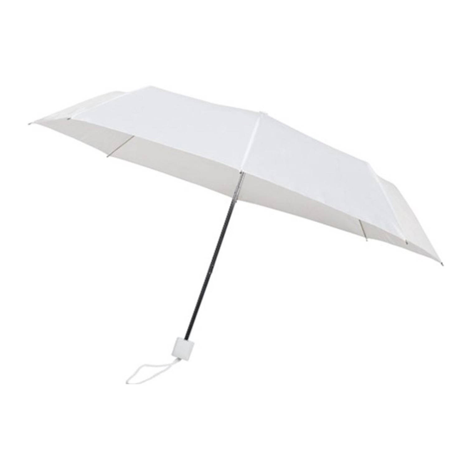 Opvouwbaar paraplu - handopening paraplu - Stevig paraplu met diameter van 100 cm - Wit
