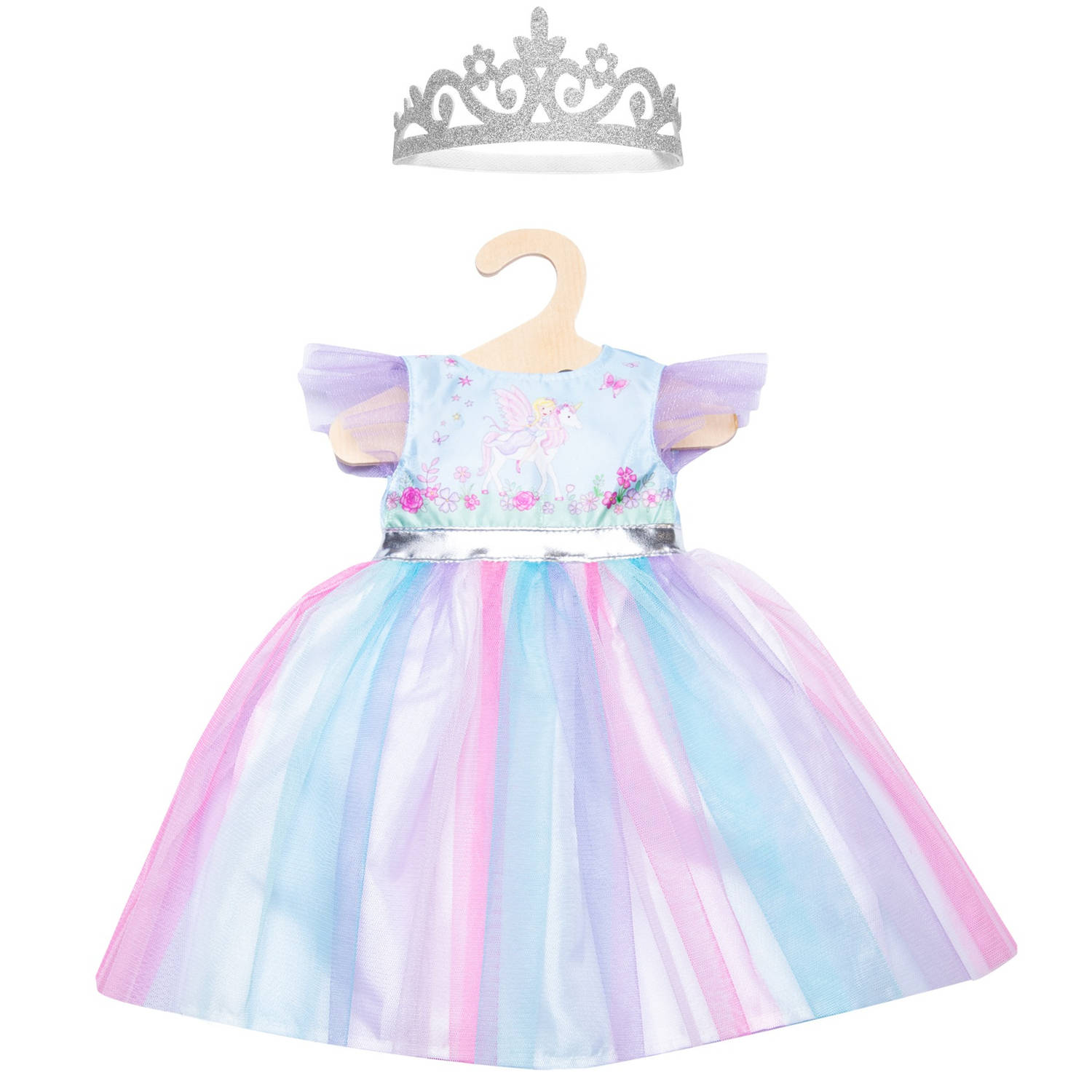 Heless babypoppenkleding prinsessenjurk 35-45 cm 2-delig