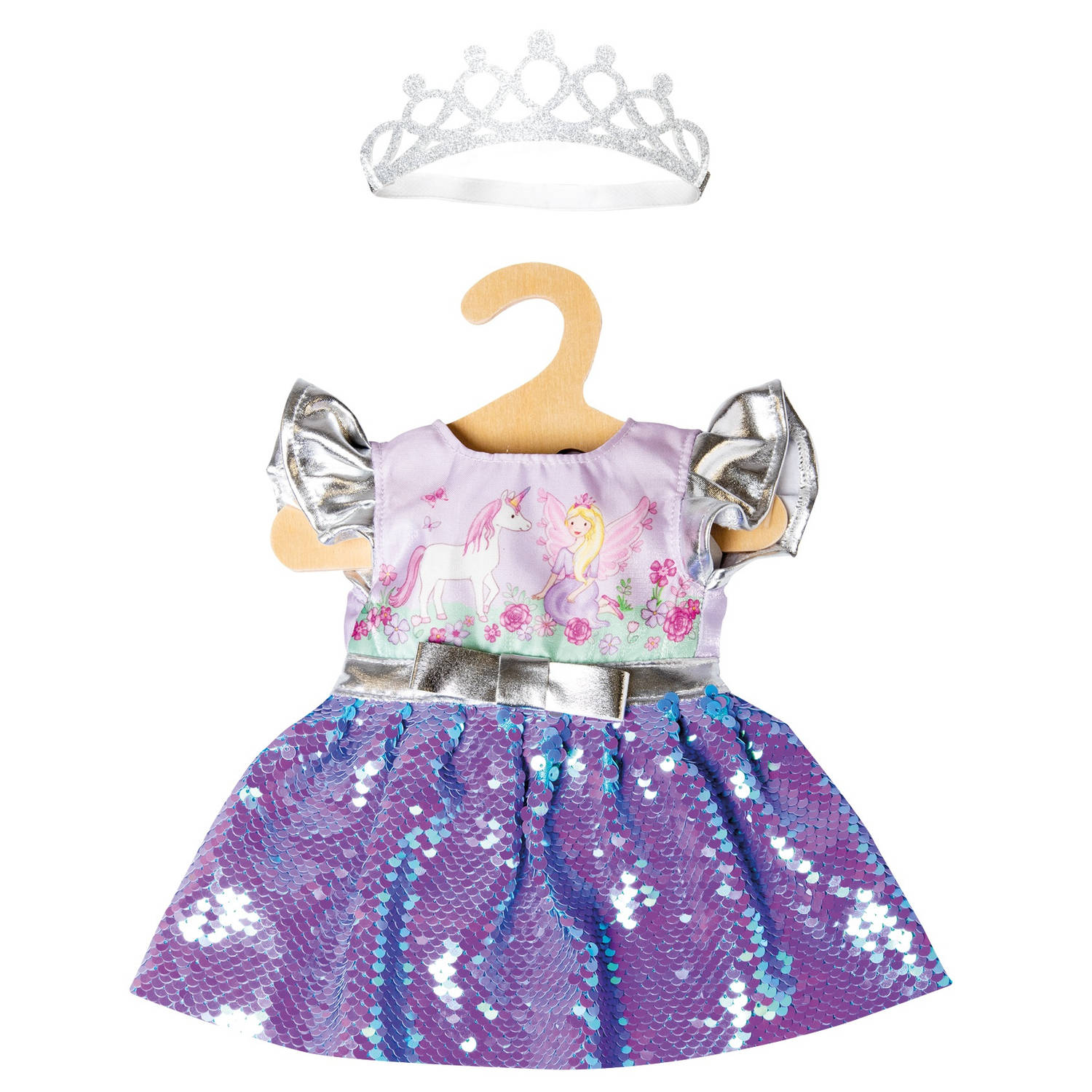 Heless babypoppenkleding jurk junior 28-35 cm 2-delig
