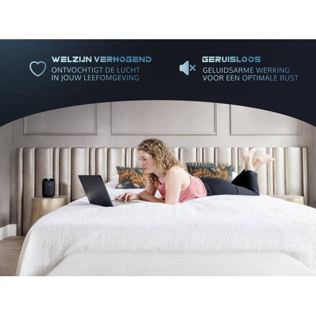 JAP Appliances Enivio D3 - Stille Luchtontvochtiger (<35 dB) voor in de slaapkamer en badkamer - 300ml per dag - <15m²
