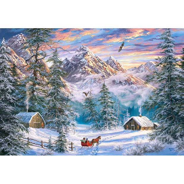 Castorland legpuzzel Mountain Christmas 1000 stukjes
