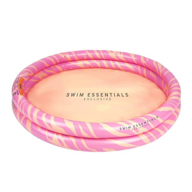 Swim Essentials Kinderzwembad Roze Zebraprint 100 cm