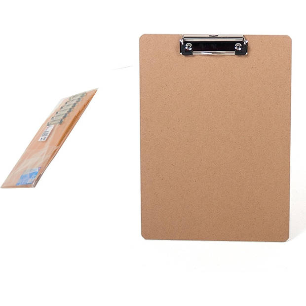 2x Clipboards - Clipboards A4 - Clipboards wood A4 31 x 22 x 1.5 cm