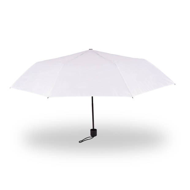 Paraplu Wit Stormparaplu polyester 256g Stevige paraplu Opvouwbare paraplu 98cm*53cm