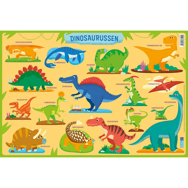 Deltas onderlegger Dinosaurussen junior 47,5 x 32 cm PVC