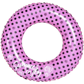 Opblaasbare zwembad band/ring roze 90 cm - Zwembanden