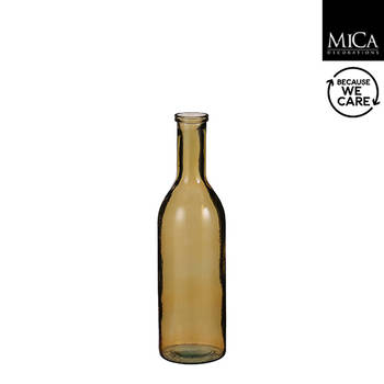 Rioja fles glas oker - h50xd15cm