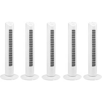 5 Stuks Ventilator - torenventilator - torenventilator ventilator zuil wit - torenventilator kopen