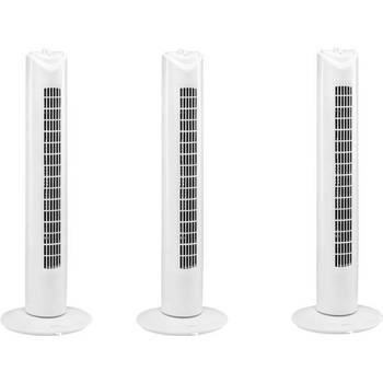 3 Stuks Ventilator - torenventilator - torenventilator ventilator zuil wit - Fan tower - torenventilator kopen