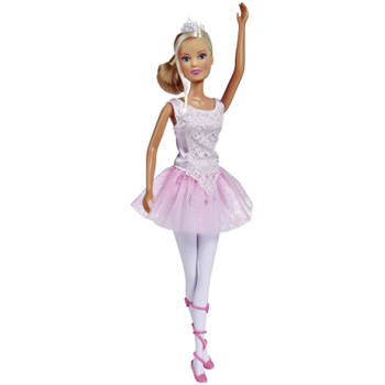 Simba pop Steffi Love Ballerina meisjes 29 cm roze/wit