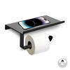 4bathroomz® Toiletrolhouder met planchet voor telefoon - wc rolhouder