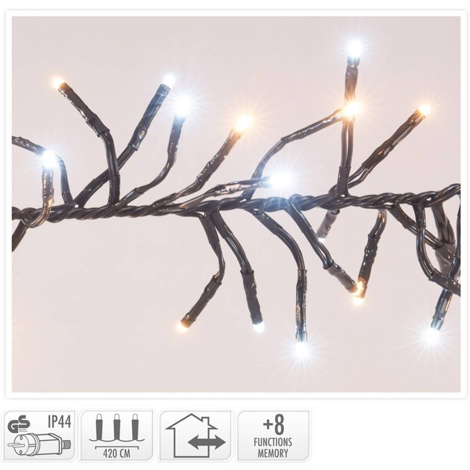 DecorativeLighting Clusterverlichting - 576 LED - 2-kleuren: wit + warm wit