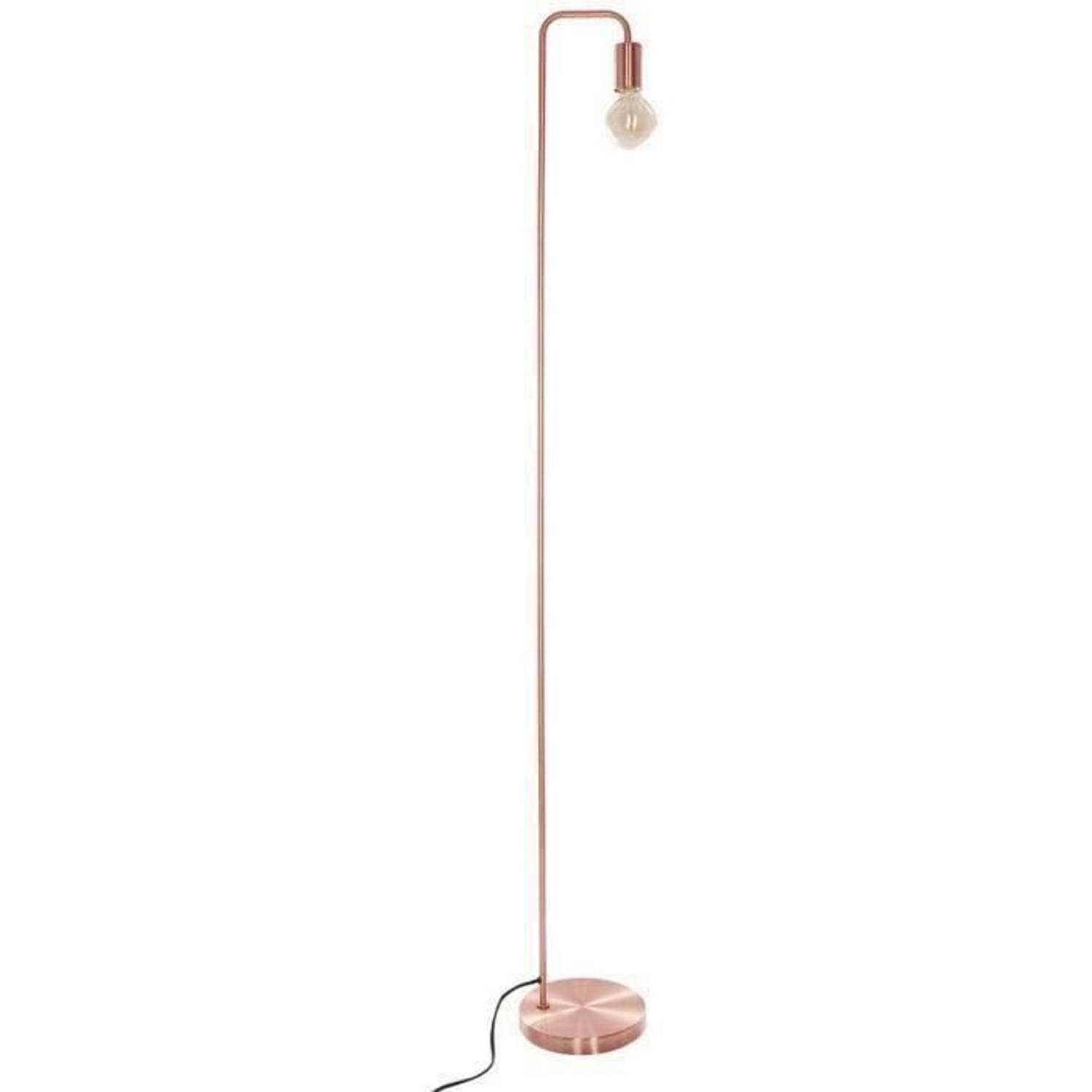 Metalen vloerlamp - E27 - 60 W - H. 150 cm - Koper