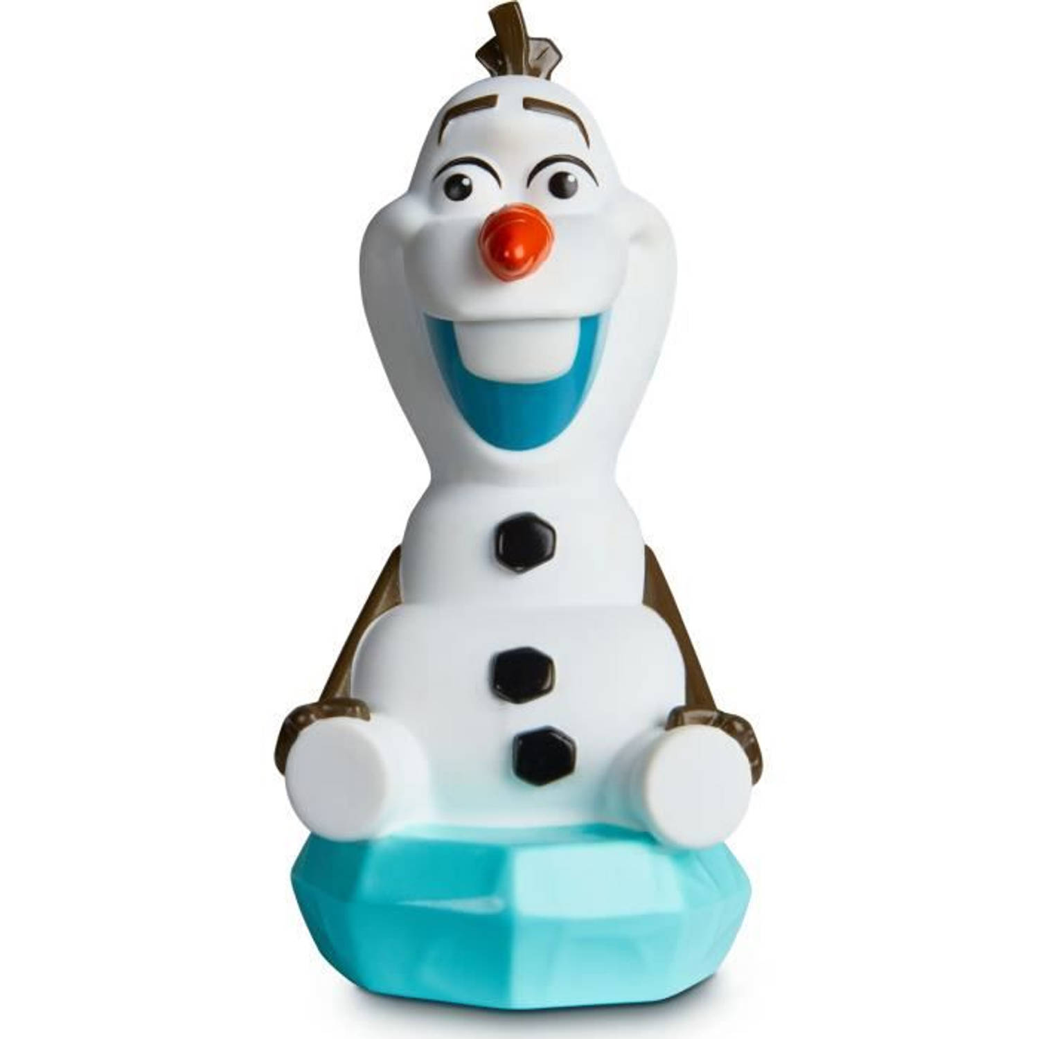 Disney Frozen Goglow Buddy Olaf Nachtlampje En Zaklamp The Snow Queen - Zacht En Zacht Materiaal - Blauw