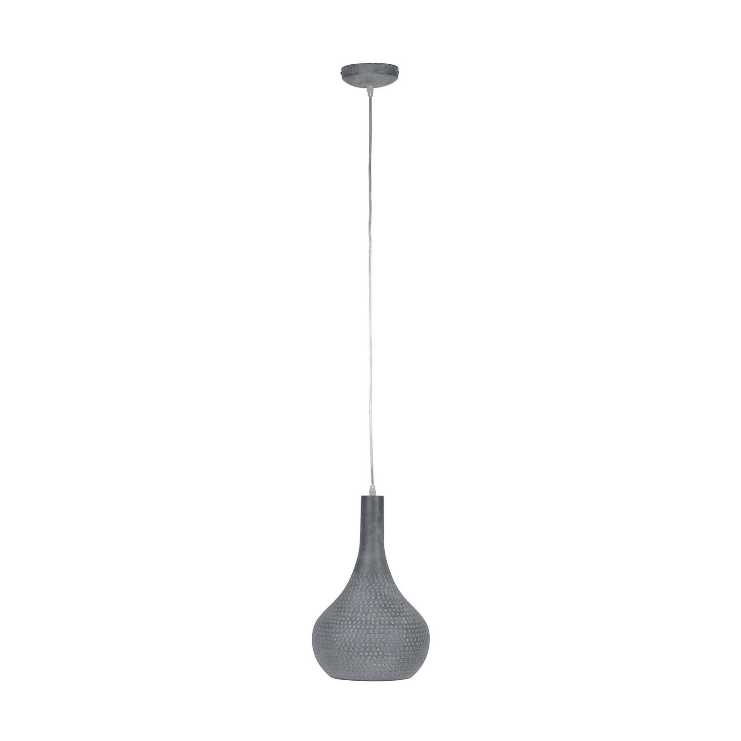 Hanglamp industrieel kegel Aya 1-lichts grijs