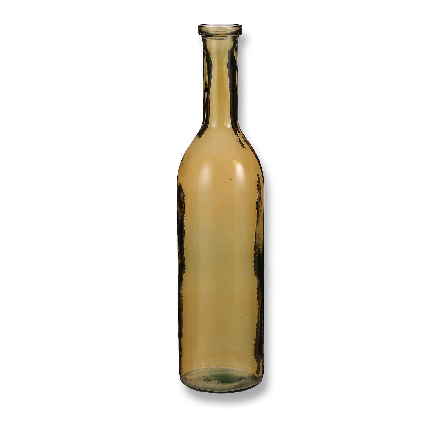sensor Achternaam Klokje Rioja fles glas oker - h75xd18cm | Blokker