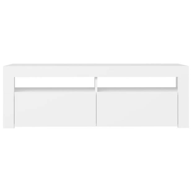 vidaXL Tv-meubel met LED-verlichting 120x35x40 cm wit