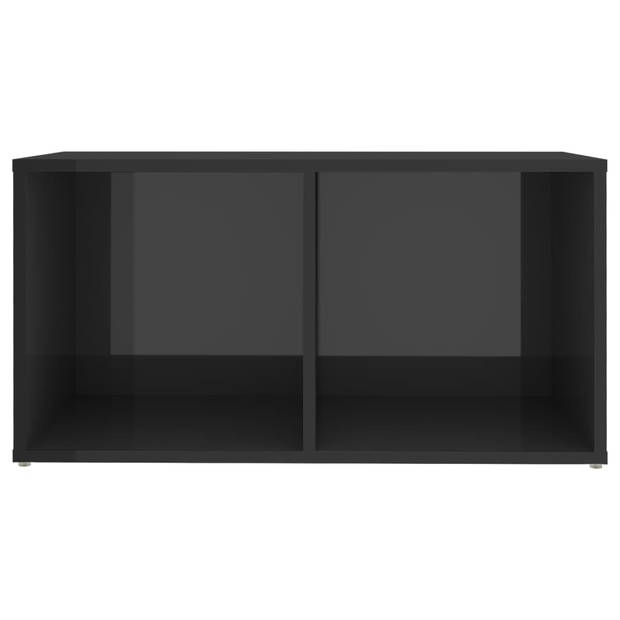 vidaXL Tv-meubelen 2 st 72x35x36,5 cm bewerkt hout hoogglans grijs