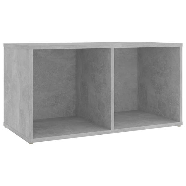 vidaXL Tv-meubelen 2 st 72x35x36,5 cm bewerkt houtbetongrijs