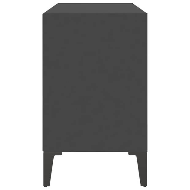 vidaXL Tv-meubel met metalen poten 69,5x30x50 cm grijs