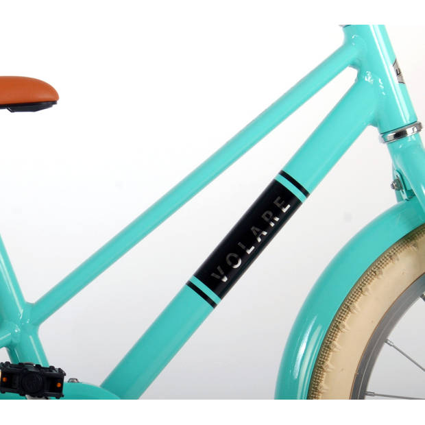 Volare Meisjesfiets Melody 18 Inch 28 cm Meisjes Terugtraprem Turquoise