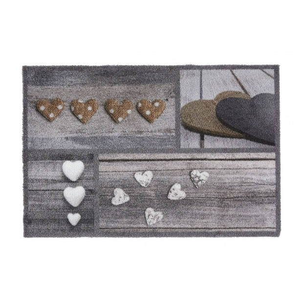 MD Entree - Schoonloopmat - Ambiance - Hearts - 50 x 75 cm