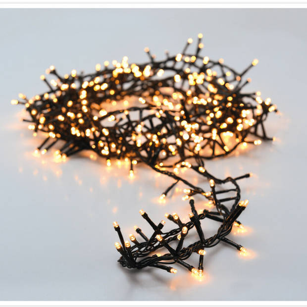 Clusterverlichting - op haspel - 1250 leds - warm wit - 2500 cm - Kerstverlichting kerstboom
