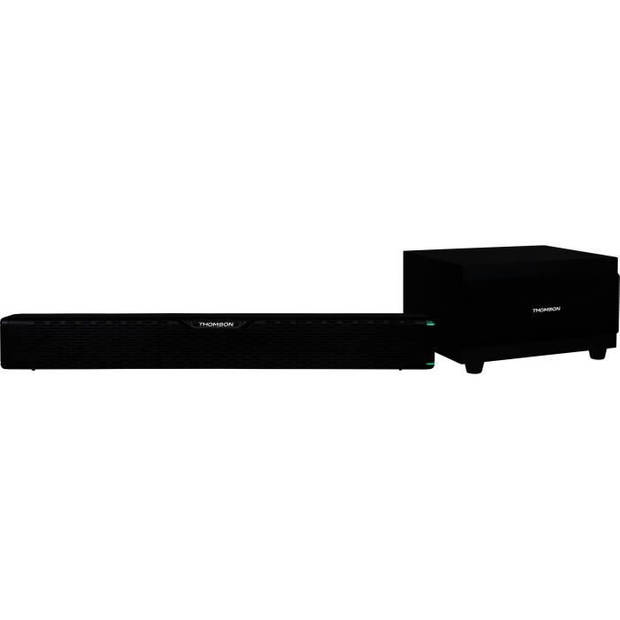 THOMSON SB60BTS - Draadloze soundbar met subwoofer - Bluetooth 5.0 - Stereosysteem - 60W - Muurbevestiging - Zwart