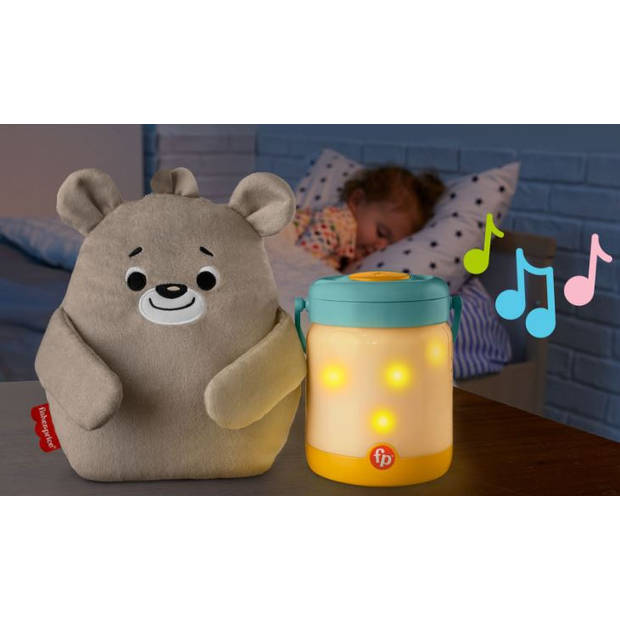 Fisher-Price nachtlamp junior 22,5 cm polyester grijs 2 stuks