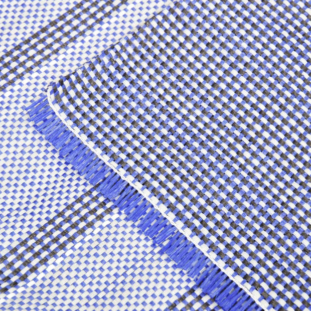 The Living Store Kampeermat - Tentkleed - 400 x 250 cm - Anti-schimmel - Ademend - Duurzaam - Blauw - 100%