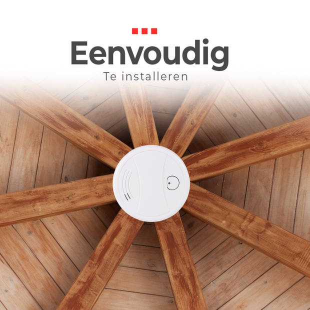 Slimme Rookmelder - Melding via app - 95Db sirene - Smart Home - Voldoet aan EU EN14604 vereisten