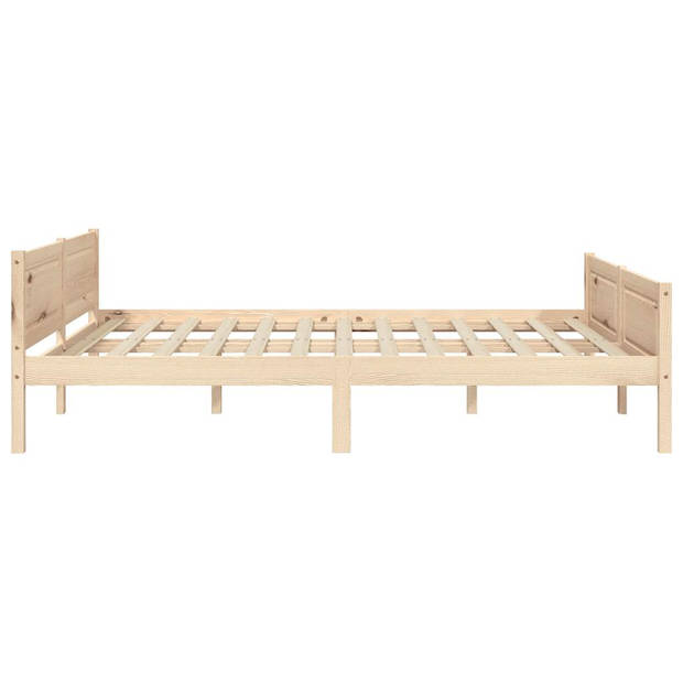 vidaXL Bedframe massief grenenhout 160x200 cm